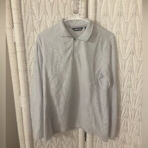 Land's End Snowflake Quarter-Zip Pullover Fleece
